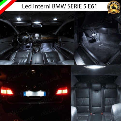 Kit LED interni + Luci targa LED 6000K Luce Bianca Canbus Bmw Serie 5 E61 Touring