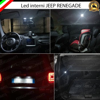 Kit LED interni + LED targa 6000K Bianco Canbus Jeep Renegade senza tetto panoramico Kit LED interni + LED targa 6000K Bianco Canbus Jeep Renegade senza tetto panoramico