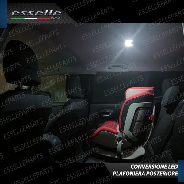 Kit LED interni + LED targa 6000K Bianco Canbus Jeep Renegade senza tetto panoramico