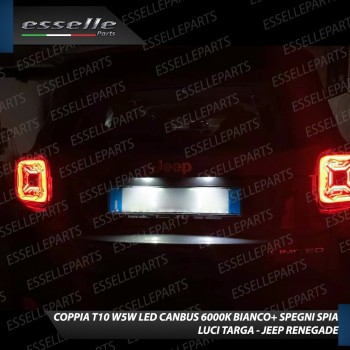 Kit LED interni + LED targa 6000K Bianco Canbus Jeep Renegade senza tetto panoramico Kit LED interni + LED targa 6000K Bianco Canbus Jeep Renegade senza tetto panoramico