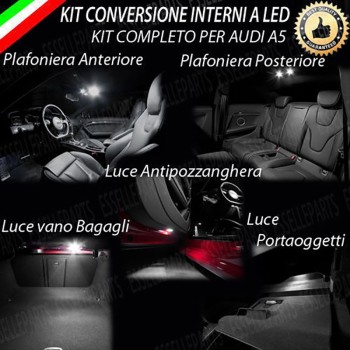 Kit LED interni Completo 6000K Bianco Canbus Audi A5 8T Sportback