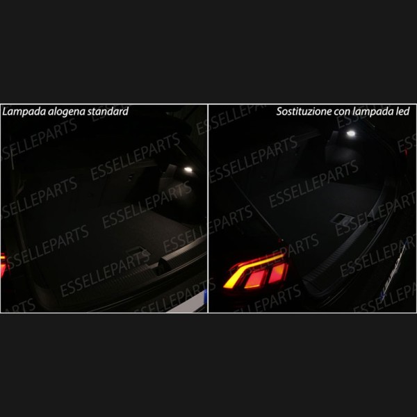 Placchetta Completa Da 18 LED Vano Bagagli LED Audi A5 8T