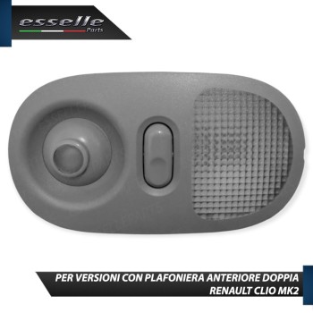 Kit LED interni Completo 6000K Bianco Canbus Renault Clio MK2 con plafoniera anteriore doppia