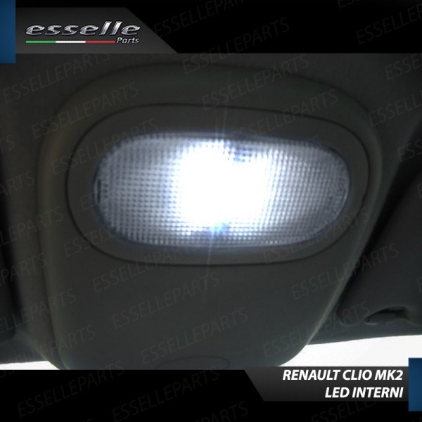Kit LED interni Completo 6000K Canbus Renault Clio MK2 con plafoniera anteriore Singola