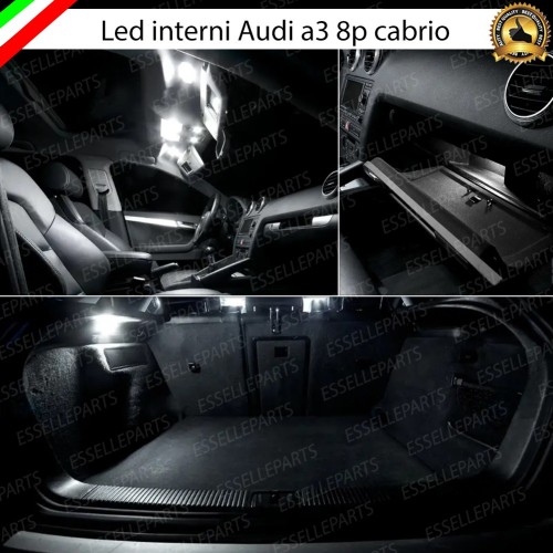 Kit LED interni Medium Pack 6000K Canbus Audi A3 8P Pre-Restyling cabrio