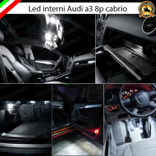 Kit LED interni Completo 6000K Canbus Audi A3 8P Pre-Restyling cabrio