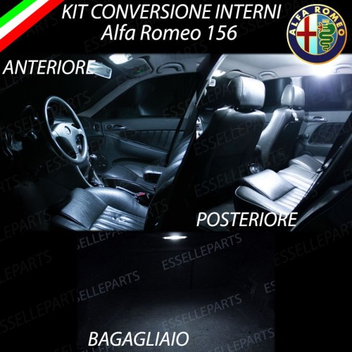 Kit LED Interni Medium Pack 6000K Luce Bianca Canbus Alfa Romeo 156