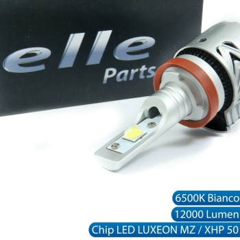 Kit Mono LED Coppia H11 12000 Lumen Anabbaglianti Fiat 124 Spider