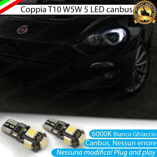 Coppia Luci Posizione 5 LED Canbus Fiat 124 Spider