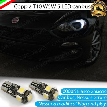 Coppia Luci Posizione 5 LED Canbus Fiat 124 Spider