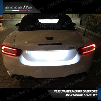 Coppia Lampade LED Luci Targa 5 LED Canbus 6000K Fiat 124 Spider
