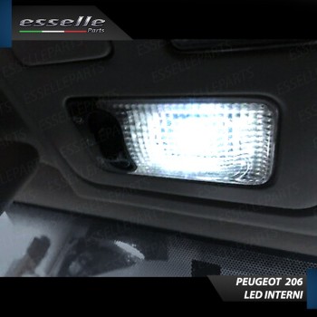 Kit LED Interni Completo 6000K Luce Bianca Canbus Per Peugeot 206 206 Cc
