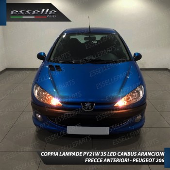 Coppia Frecce Anteriori Py21W 35 LED Canbus Peugeot 206 206 Cc