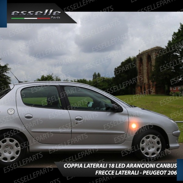 Placchette Laterali A 18 LED Per Frecce Specifiche Per Peugeot 206