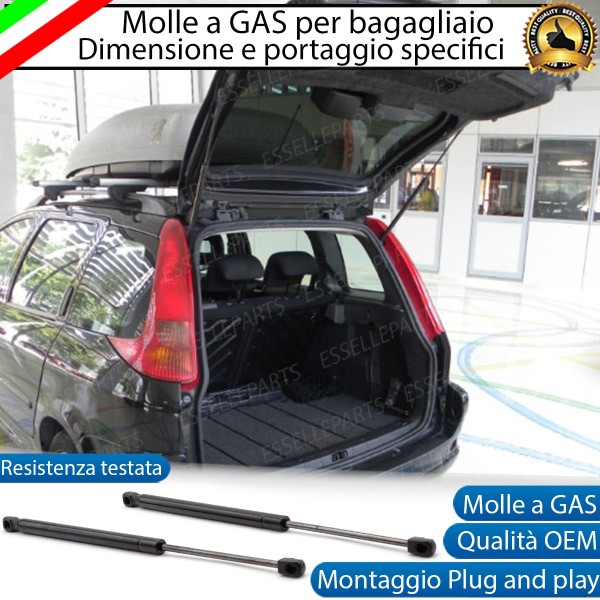 Ammortizzatori Molle A Gas Pistoncini Portellone Bagagliaio Peugeot 206 Sw