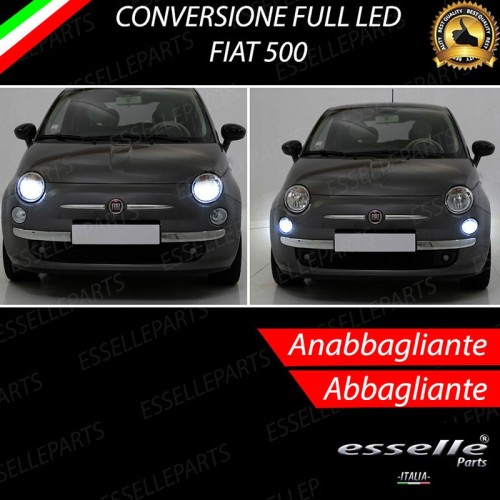Conversione Fari Full LED Abarth 500 595 695 Pre-Restyling Canbus 6000K Bianco