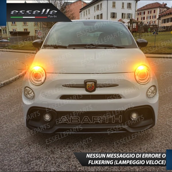 Modelli Con Bixenon Di Serie Coppia Frecce Anteriori Py24W 66 LED Canbus 3.0 Per Abarth 500 595 695