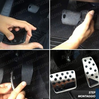 Set Copripedali Completo Per Cambio Automatico Specifici Per Fiat 500X fino 2016