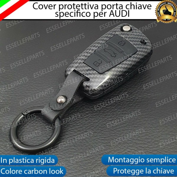 Cover Carbon Look In Plastica Rigida Di Protezione Specifica Per Chiave Audi A1