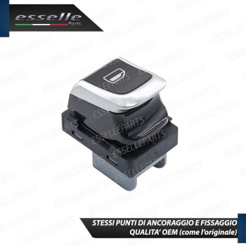 Pulsante Alzacristalli Vetri Nero / Cromo Per Audi A1 Pulsante Alzacristalli Vetri Nero / Cromo Per Audi A1