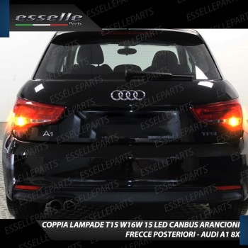 Coppia Frecce Posteriori T15 W16W 15 LED Canbus Per Audi A1 Fino al 2014 Coppia Frecce Posteriori T15 W16W 15 LED Canbus Per Audi A1 Fino al 2014