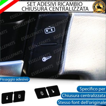 Set Ricambio Per Tasti Chiusura Centralizzata Porte Per Audi A3 8P Adesivi Set Ricambio Per Tasti Chiusura Centralizzata Porte Per Audi A3 8P Adesivi