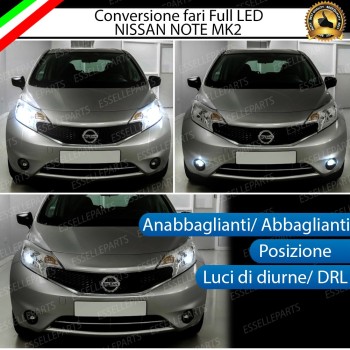 Conversione Fari Full LED 8000 Lumen 6000K LED NISSAN NOTE MK2 Conversione Fari Full LED 8000 Lumen 6000K LED NISSAN NOTE MK2