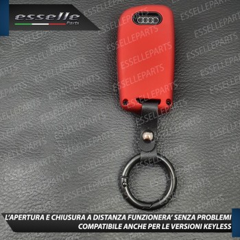 Cover Rosso Satinato In Plastica Rigida Di Protezione Specifica Per Chiave Audi A3 8V Cover Rosso Satinato In Plastica Rigida Di Protezione Specifica Per Chiave Audi A3 8V