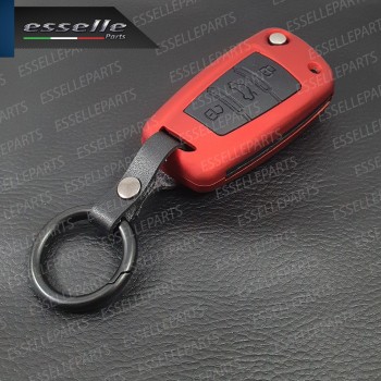 Cover Rosso Satinato In Plastica Rigida Di Protezione Specifica Per Chiave Audi A3 8V Cover Rosso Satinato In Plastica Rigida Di Protezione Specifica Per Chiave Audi A3 8V