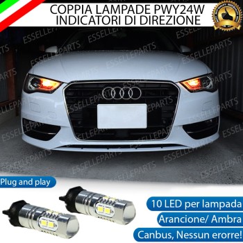 Coppia Frecce Anteriori Pwy24W 10 LED Canbus Audi A3 8V Coppia Frecce Anteriori Pwy24W 10 LED Canbus Audi A3 8V