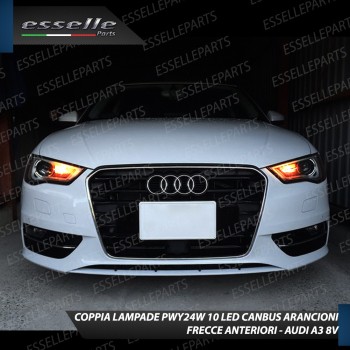 Coppia Frecce Anteriori Pwy24W 10 LED Canbus Audi A3 8V Coppia Frecce Anteriori Pwy24W 10 LED Canbus Audi A3 8V