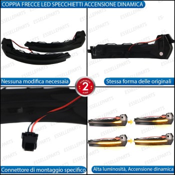 Set Frecce Dinamiche Per Specchietti Laterali Audi A3 8V Set Frecce Dinamiche Per Specchietti Laterali Audi A3 8V
