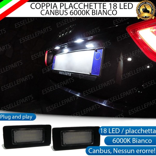 Coppia Placchette LED Per Versioni Con LED Targa Di Serie Audi A3 8V