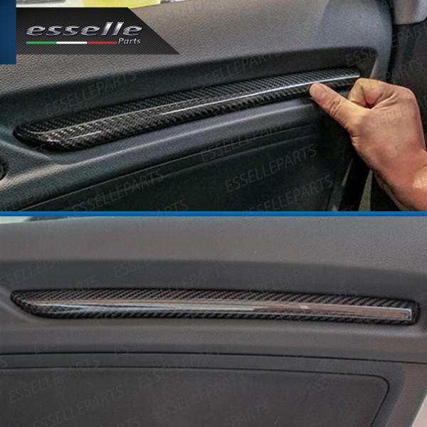 4 X Modanature Portiere Interne In Carbon Look Per Audi A3 8V