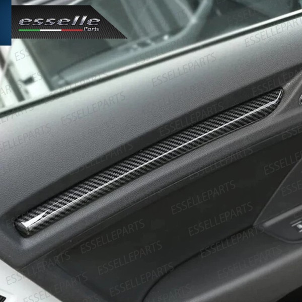 4 X Modanature Portiere Interne In Carbon Look Per Audi A3 8V