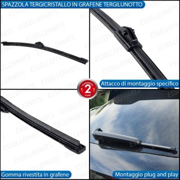 Kit Spazzola Tergilunotto Posteriore Per Audi A3 8V Kit Spazzola Tergilunotto Posteriore Per Audi A3 8V