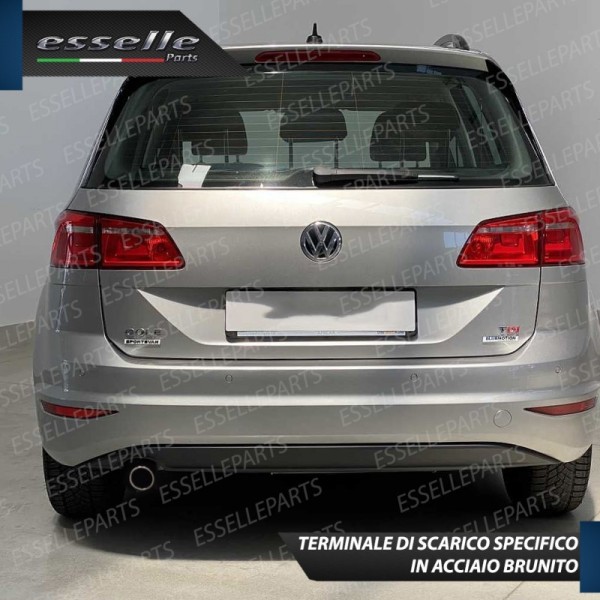 Terminale Di Scarico Nero Brunito Inox Per Sportsvan In Acciaio