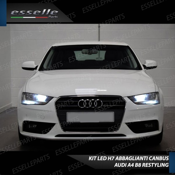 Kit Full LED H7 6400 Lumen 6000K bianco Abbaglianti Audi A4 B8 Restyling