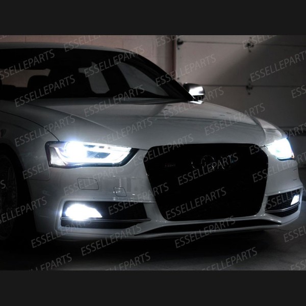 Luci Fendinebbia H8 LED 900 Lumen 6000K bianco Audi A4 B8 Restyling