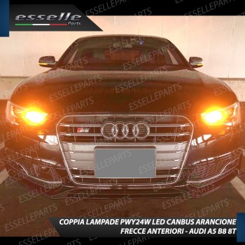 Coppia Frecce Anteriori Pwy24W 10 LED Canbus Audi A5 Restyling Dal 2012 In Poi