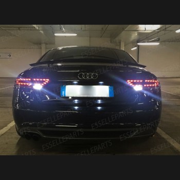 Coppia lampade Retromarcia LED T15 W16W da 13 Led Canbus 6000K Audi A5 8T Fino 2011