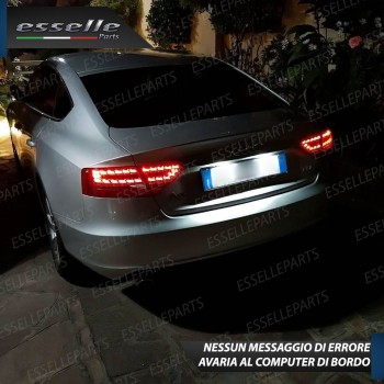 Coppia Placchette Targa LED Complete Da 18 LED Canbus 6000K Bianco A5 8T 8T Sportback