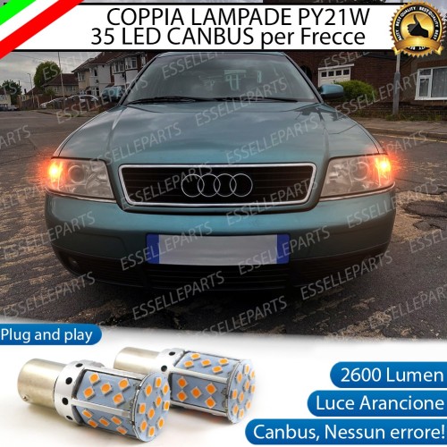 Coppia Frecce Anteriori Py21W 35 LED Canbus Audi A6 C5