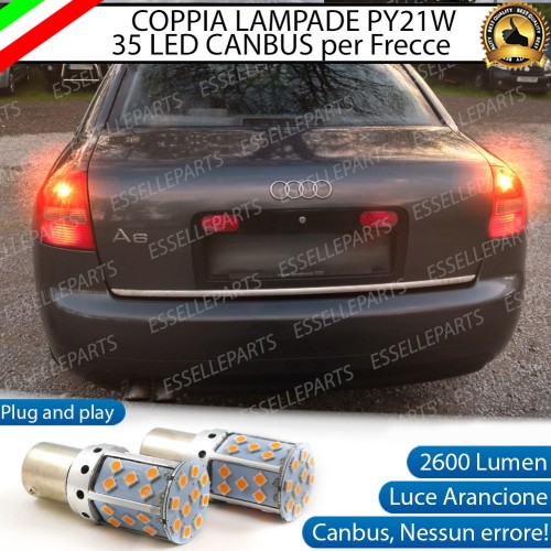 Coppia Frecce Posteriori Py21W 35 LED Canbus Audi A6 C5