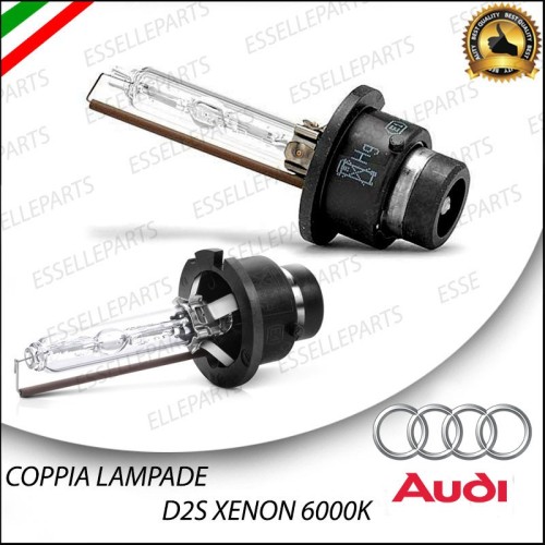 Coppia lampade ricambio D2S Xenon 6000K bianco Ghiaccio per Audi A6 C5 Fino al 2001
