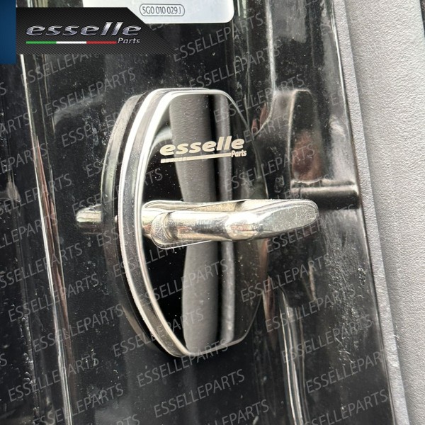 2 X Cover Serratura Porte Adesivo In Metallo Cromato Lucido Per Audi A6 C6 C6 Avant