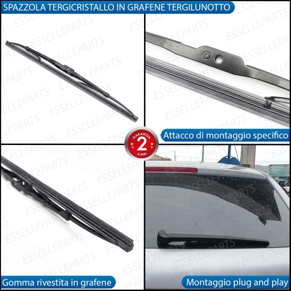 Kit Spazzola Tergilunotto Posteriore Per Audi A6 C6 Avant