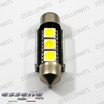 Coppia lampade siluro 3 LED Luci Targa Canbus 6000K bianco ghiaccio per Audi A6 C6 C6 Avant Fino al 2008 Coppia lampade siluro 3 LED Luci Targa Canbus 6000K bianco ghiaccio per Audi A6 C6 C6 Avant Fino al 2008