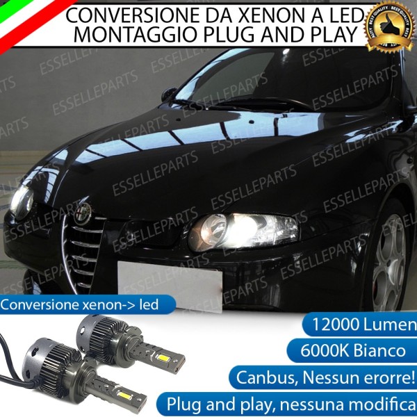 Coppia Lampade D2S LED Da Xenon A LED 12000 Lumen 6000K Alfa Romeo 156
