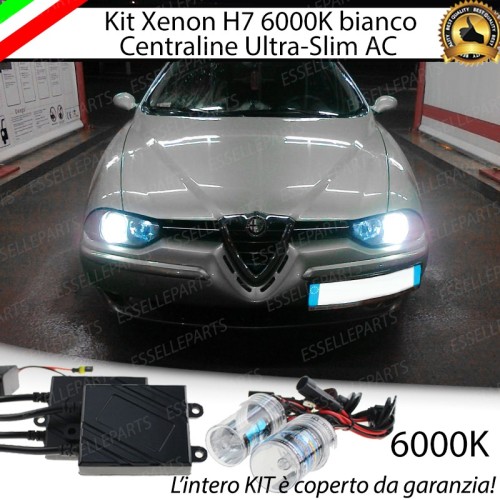Kit Xenon H7 Anabbaglianti AC 6000K bianco ghiaccio Alfa Romeo 156 Pre-Restyling
